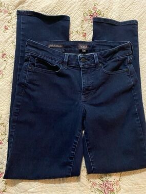 NYDJ Marilyn Straight Women's Dark Blue Jeans - Size 8P